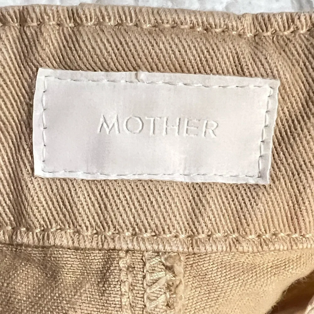 MOTHER Denim Khaki Color Curds and Whey The Punk 76 Ankle Pants High Rise Sz 27